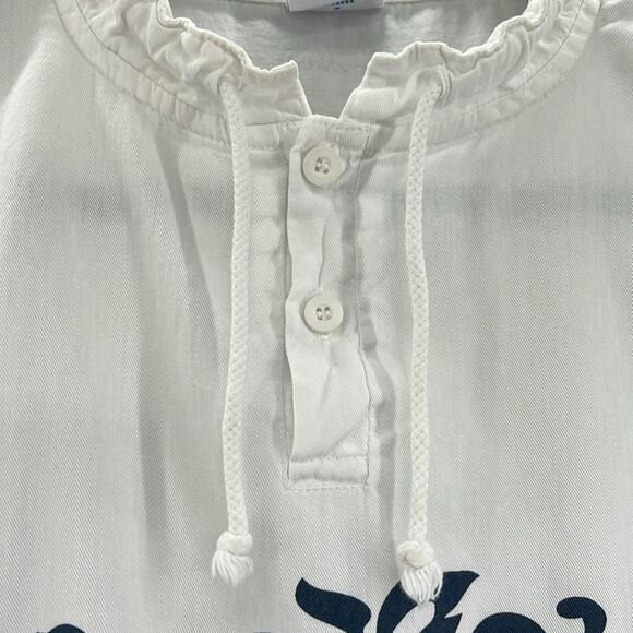 Vintage Crazy Shirtz Maui Hawaiian White Long Sleeve Pockets Shirt S Made In USA - Picture 4 of 15